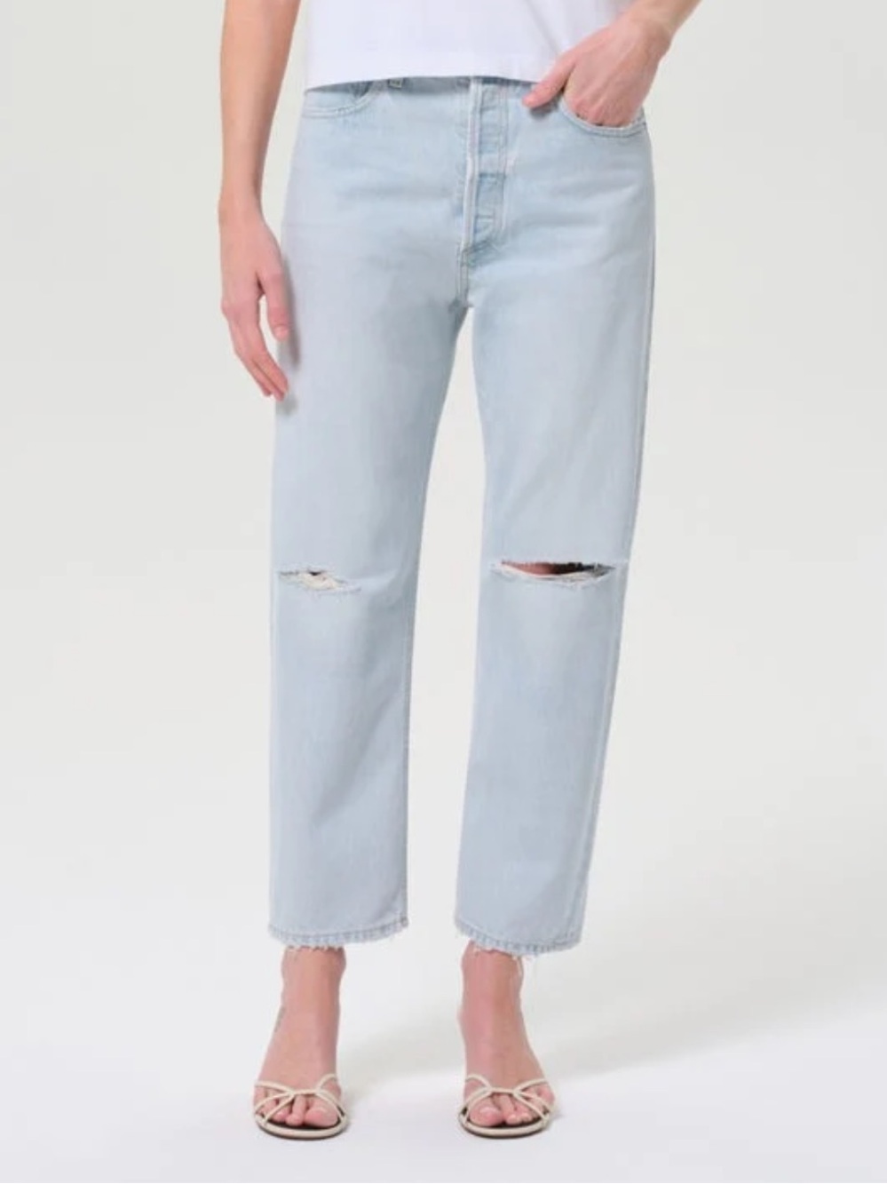 NEW Agolde 90's Crop Designer Denim
Mid-rise Loose Straight Jeans